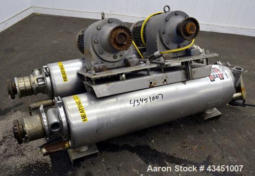 Used Stainless Steel Alfa Laval Contherm Scraped Surface Heat Exchanger