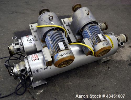 Used Stainless Steel Alfa Laval Contherm Scraped Surface Heat Exchanger