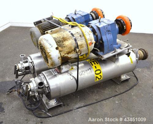 Used Stainless Steel Alfa Laval Contherm Scraped Surface Heat Exchanger