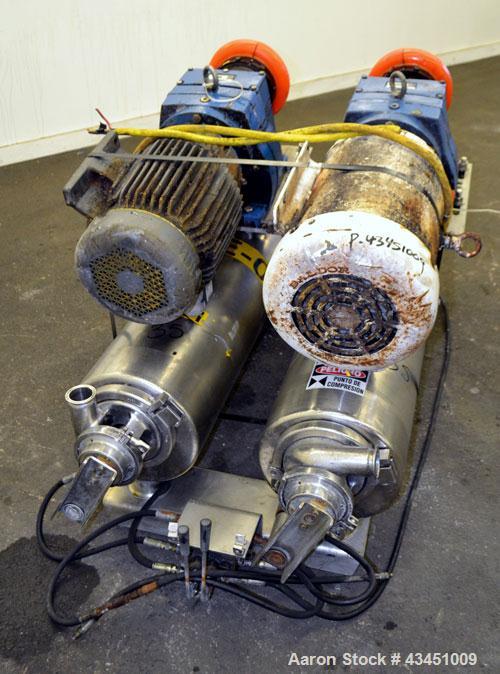 Used Stainless Steel Alfa Laval Contherm Scraped Surface Heat Exchanger