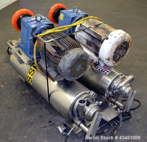 Used Stainless Steel Alfa Laval Contherm Scraped Surface Heat Exchanger