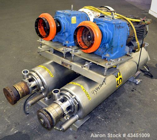 Used Stainless Steel Alfa Laval Contherm Scraped Surface Heat Exchanger