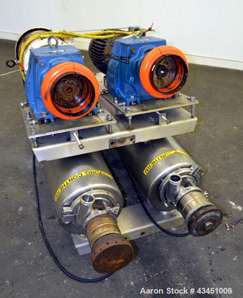 Used Stainless Steel Alfa Laval Contherm Scraped Surface Heat Exchanger