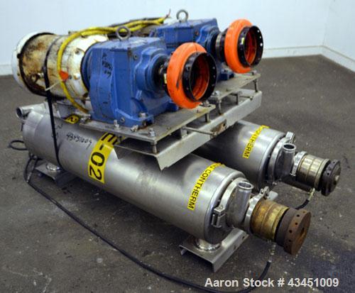 Used Stainless Steel Alfa Laval Contherm Scraped Surface Heat Exchanger