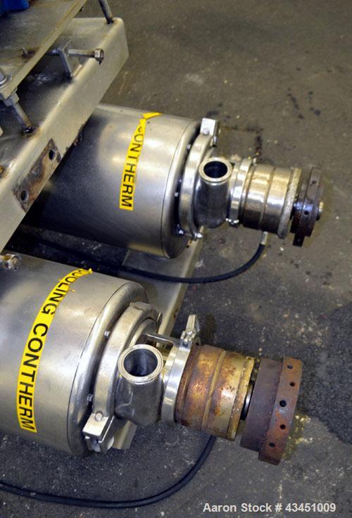Used Stainless Steel Alfa Laval Contherm Scraped Surface Heat Exchanger