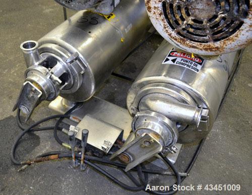 Used Stainless Steel Alfa Laval Contherm Scraped Surface Heat Exchanger