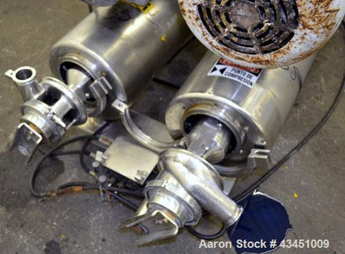 Used Stainless Steel Alfa Laval Contherm Scraped Surface Heat Exchanger