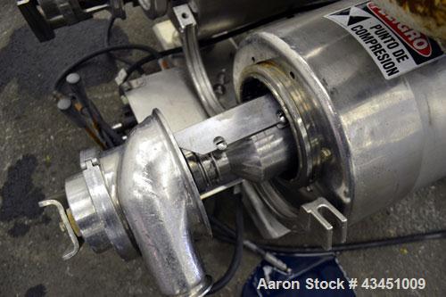 Used Stainless Steel Alfa Laval Contherm Scraped Surface Heat Exchanger