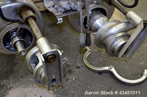 Used Stainless Steel Alfa Laval Contherm Scraped Surface Heat Exchanger