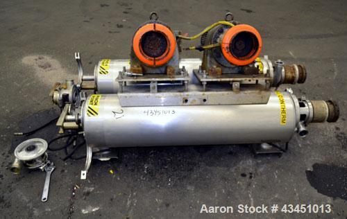 Used Stainless Steel Alfa Laval Contherm Scraped Surface Heat Exchanger, 6 sq f