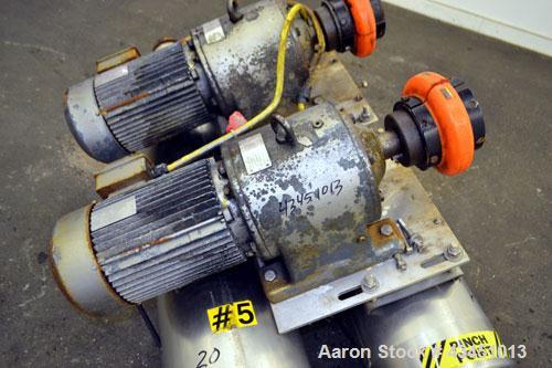 Used Stainless Steel Alfa Laval Contherm Scraped Surface Heat Exchanger, 6 sq f