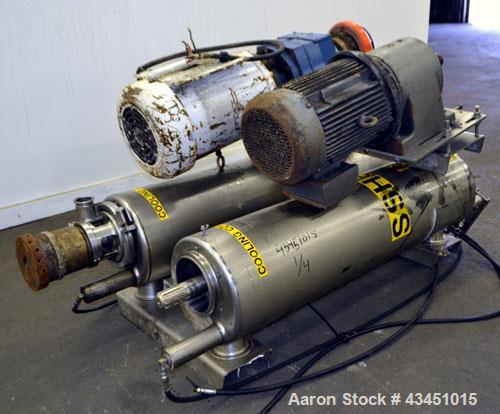 Used Stainless Steel Alfa Laval Contherm Scraped Surface Heat Exchanger
