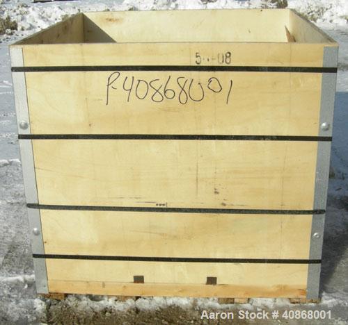 Used Alfa Laval Contherm Vertical Scraped Surface Heat Exchanger System, 27 total square feet, 316 stainless steel. Consisting of: (3) Alfa Laval scraped surface heat exchangers, model 6X9. 9 square ...