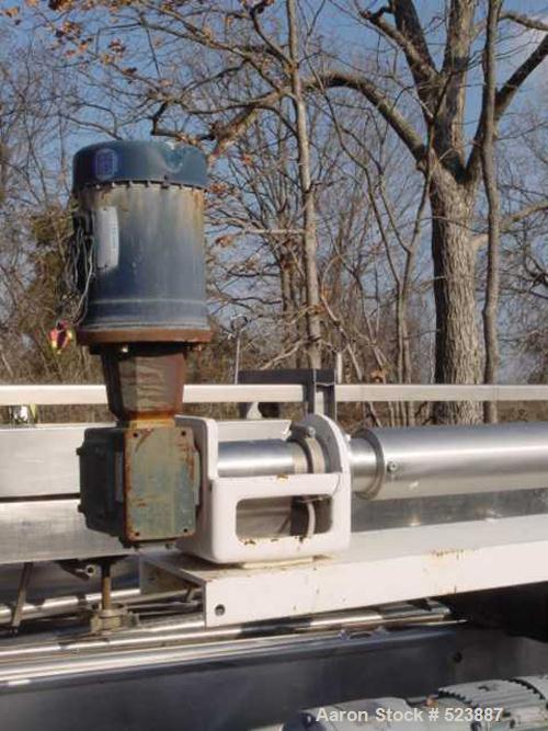 USED: Chemetron Process Equipment Votator scraped surface heat exchanger. Top cylinder is 6" diameter x 10' long; the bottom cylinder is 13" x 72" long, model L-SAN-L00.