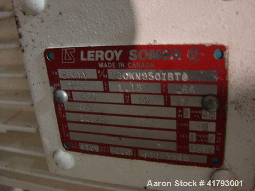 Used-Cherry Burrell 10" Turba Film Processor Evaporator Vota, model 10-028. Leroy Somer 7.5 hp motor with coupling safety sh...