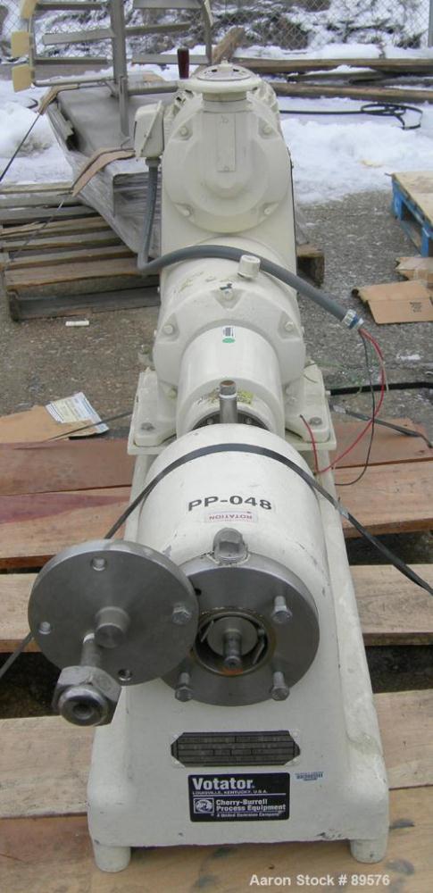 Used: Stainless Steel Cherry Burrell Votator scraped surface heat exchanger. .7