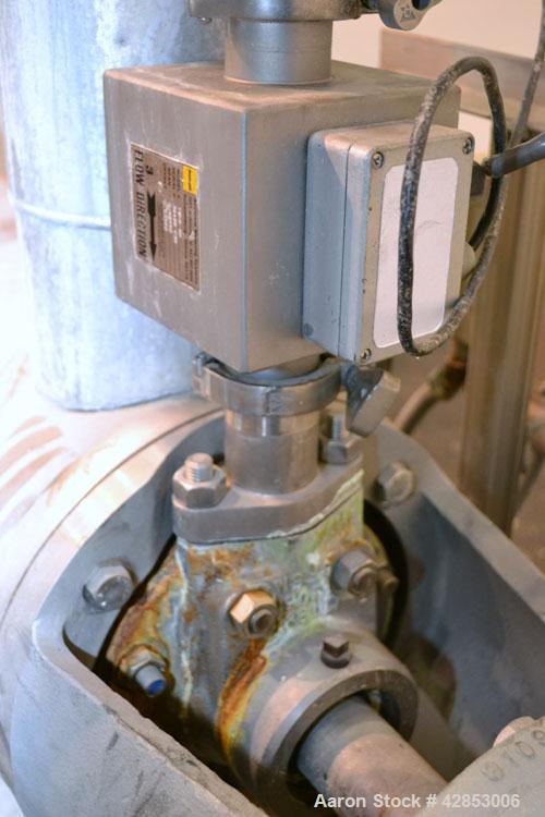 Used Waukesha Cherry Burrell Votator Scraped Surface Heat Exchanger, 9 Square Feet, Model 6SSHE, 316 stainless steel. (1) 6" Diameter x 72" long jacketed horizontal chamber with stainless steel blade...