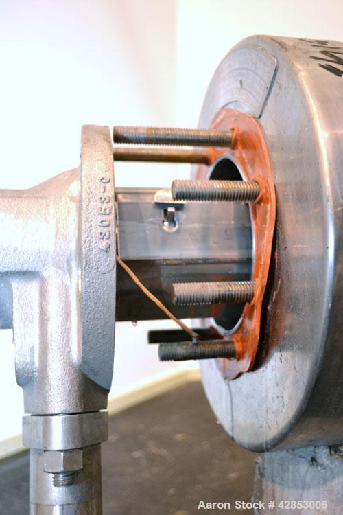 Used Waukesha Cherry Burrell Votator Scraped Surface Heat Exchanger, 9 Square Feet, Model 6SSHE, 316 stainless steel. (1) 6" Diameter x 72" long jacketed horizontal chamber with stainless steel blade...