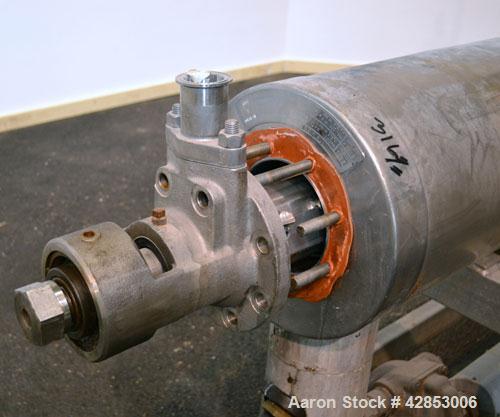 Used Waukesha Cherry Burrell Votator Scraped Surface Heat Exchanger, 9 Square Feet, Model 6SSHE, 316 stainless steel. (1) 6" Diameter x 72" long jacketed horizontal chamber with stainless steel blade...