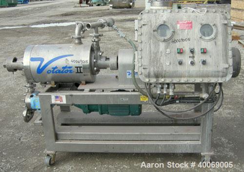 Used: Stainless Steel Cherry Burrell Votator Scraped Surface Heat Exchanger