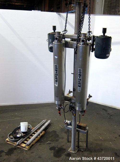 Used Delaval Contherm Scraped Surface Heat Exchanger, Type HC,SPN