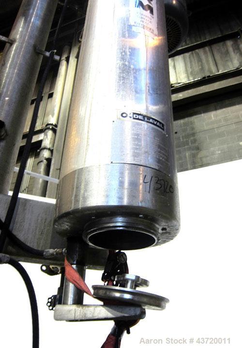 Used Delaval Contherm Scraped Surface Heat Exchanger, Type HC,SPN