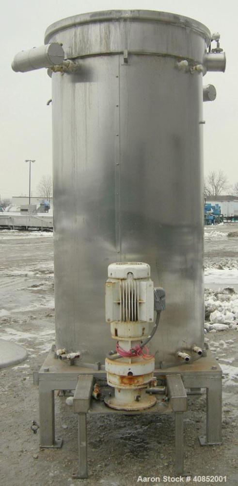 Used Groen DR Series Scraped Surface Heat Exchanger/Evaporator. Approximately 150 square feet, 4000 pound an hour capacity, model DR-4284, 316L stainless steel. The Groen DR Series Scraped Surface He...