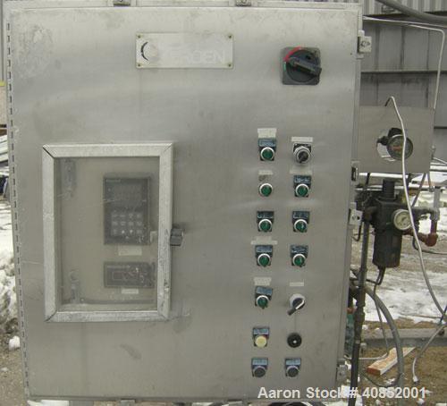 Used Groen DR Series Scraped Surface Heat Exchanger/Evaporator. Approximately 150 square feet, 4000 pound an hour capacity, model DR-4284, 316L stainless steel. The Groen DR Series Scraped Surface He...