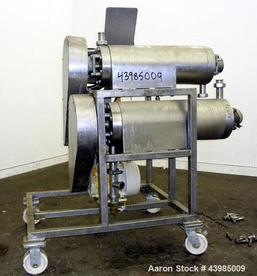 Used Stainless Steel Twin Tube Scraped Surface Heat Exchanger