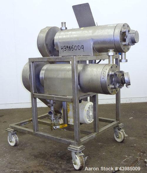 Used Stainless Steel Twin Tube Scraped Surface Heat Exchanger