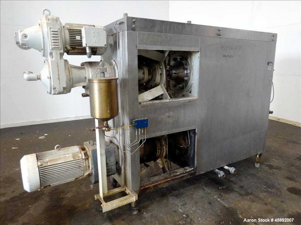 Used Schroder Kombinator Twin Tube Horizontal Cold Extruder