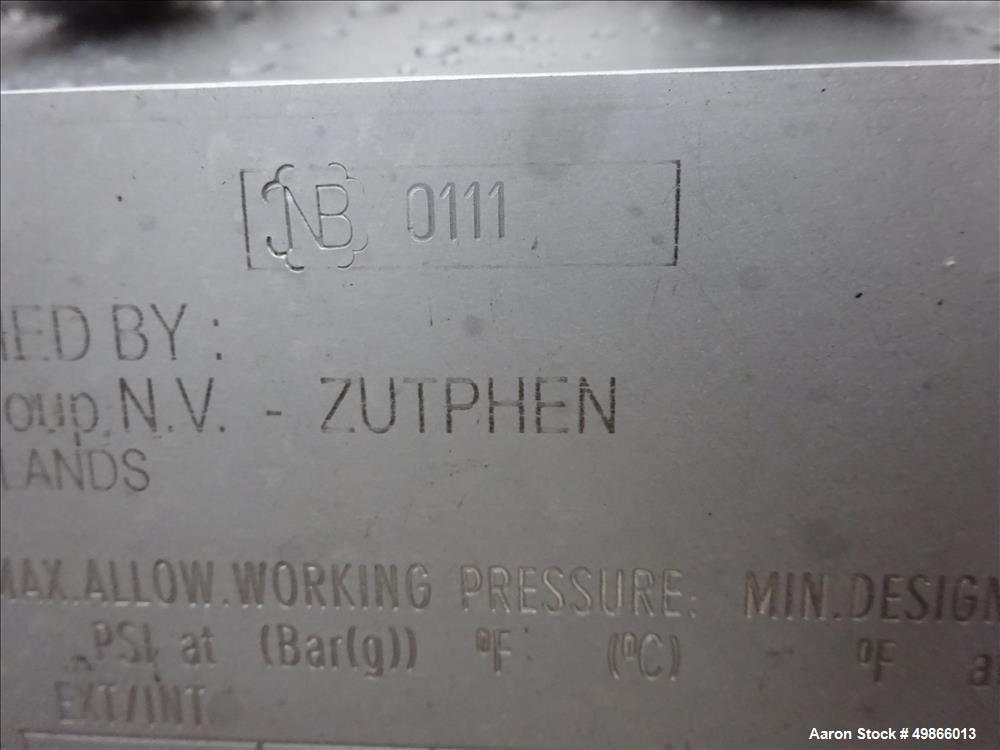 Used Terlet Terlotherm Scraped Surface Heat Exchanger