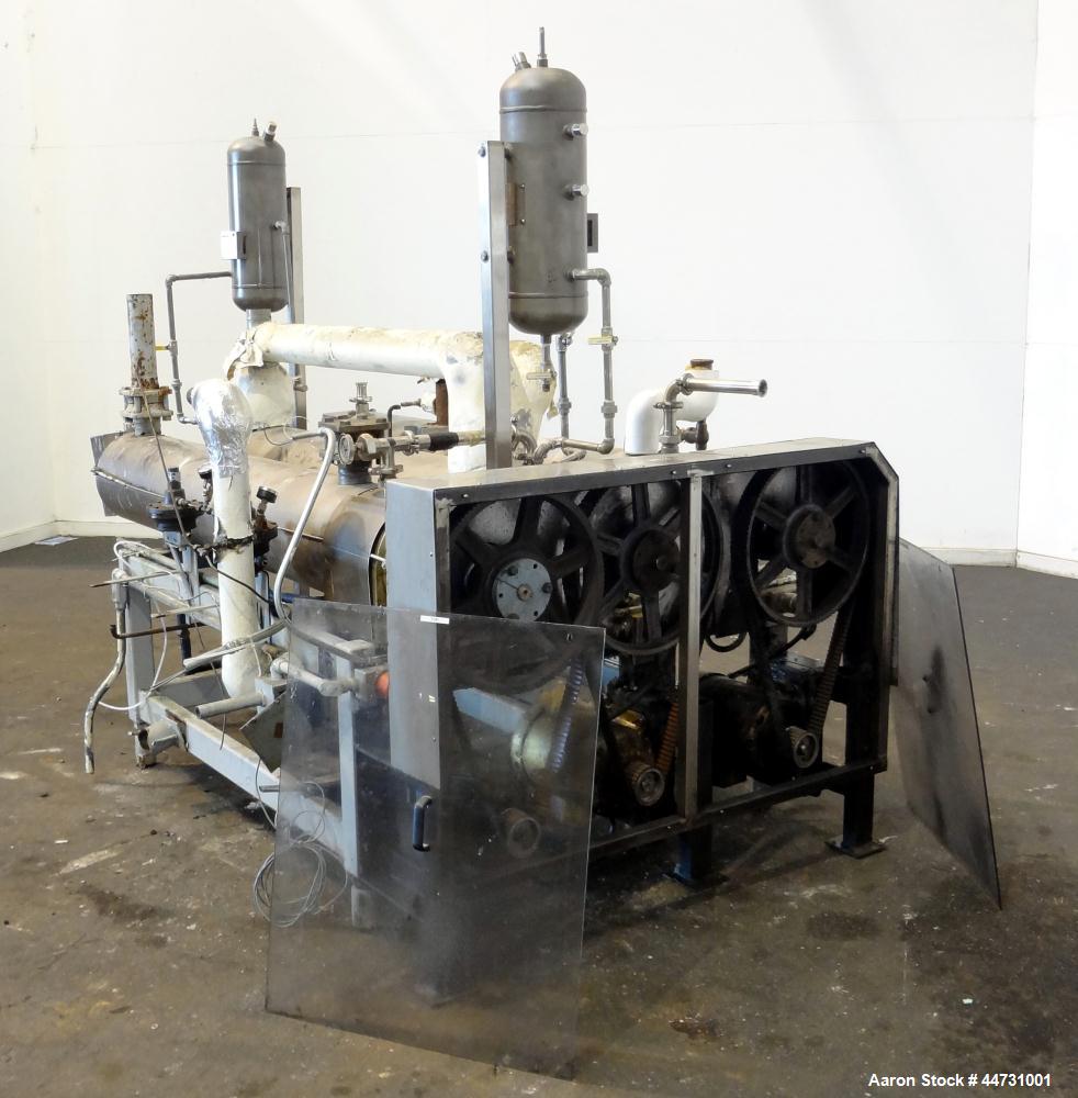 Used Nickel Votator Triple Tube Scraped Surface Heat Exchanger System