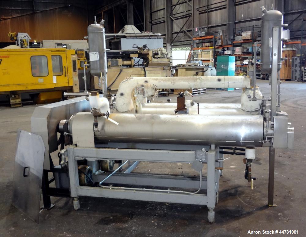 Used Nickel Votator Triple Tube Scraped Surface Heat Exchanger System