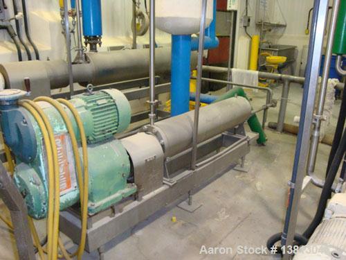 Used 7.5 hp Votator mixer. 1" inlet and outlet. 10' overall length.
