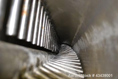 Used Cherry Burrell Votator Scraped Surface Heat Exchanger, 9 Square Feet, 304 Stainless Steel. (1) 6” Diameter x 72” long jacketed horizontal chamber with plastic wipers, and cored shaft. Internal r...