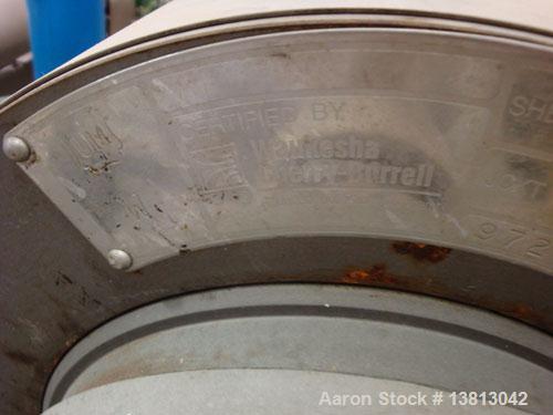 Used Waukesha-Cherry Burrell Model A6260 stainless steel votator mixer with 2" inlet and outlet. 20 hp SEW motor.