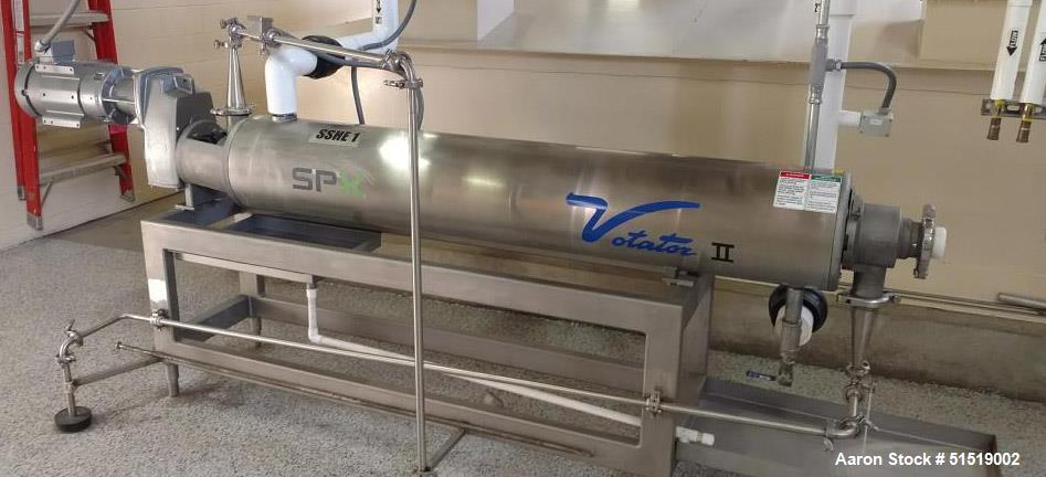 Used Waukesha Cherry Burrell SPX 6" x 84" Votator II Scraped Surface Heat Excha