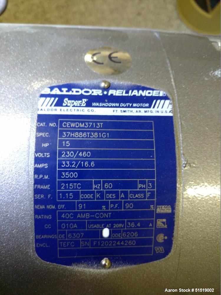 Used Waukesha Cherry Burrell SPX 6" x 84" Votator II Scraped Surface Heat Excha