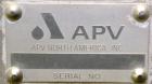 Used APV Scraped Surface Heat Exchanger System, Consisting of: (2) APV scraped surface heat exchangers, model T884SSNN. 14.5 Square feet heating surface per tube, 29 total. 8'' Diameter x 84'' long j...
