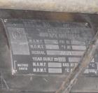 Used APV Vertical Scraped Surface Heat Exchanger System, 316 stainless steel. Consisting of: (2) APV scraped surface heat exchangers, model V884WWNN, 14.5 square feet heating surface per tube, 29 tot...