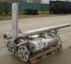 Used Alfa Laval Contherm Dual Chamber Votator Scraped Surface Heat Exchanger, 12 Square Feet, Model 6X6, 316 Stainless Steel. (2) 6