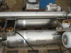 Used Alfa Laval Contherm Dual Chamber Votator Scraped Surface Heat Exchanger, 12 Square Feet, Model 6X6, 316 Stainless Steel. (2) 6