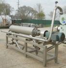Used Alfa Laval Scraped Surface Heat Exchanger, Approximately 9 Square Feet, Model 6 X 9, 316 Stainless Steel. 6'' diameter x 72'' long horizontal chamber, internal rated 300 psi at 300 deg F, jacket...