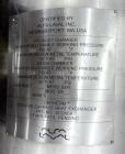 Used Stainless Steel Alfa Laval Contherm Scraped Surface Heat Exchanger, Model 6X9