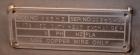 Used Waukesha Cherry Burrell Votator Scraped Surface Heat Exchanger, 9 Square Feet, Model 6SSHE, 316 stainless steel. (1) 6