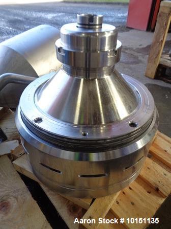 Used-Approximately 100 Square Foot Hastelloy Heat Exchanger rated 300 psi tube side, shell rated 150 psi.Lethal service tube...