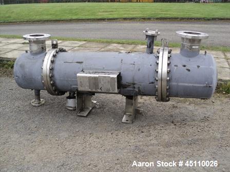 Used Atlas approximately 12sqmt horizontalshell and tube heat exchanger