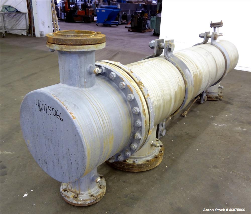 Used J.F.D. Tube & Coil Products U Tube Shell & Tube Heat Exchanger, Approximate 909 Square Feet, Horizontal. SB-434-825 Incoloy 825 shell rated 75 psi at 350 degrees F, (232) 3/4" diameter x 120" lo...