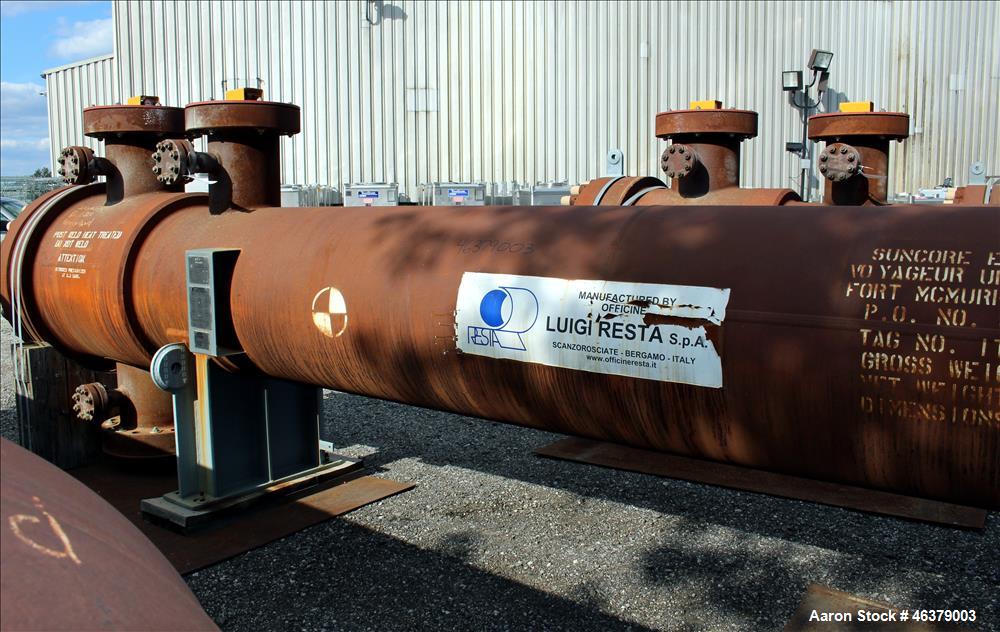 Unused- Luigi Resta Shell and Tube Heat Exchanger, 1,573 Square Feet, Carbon Ste
